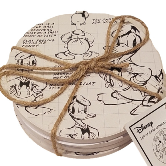 NWT Classic Disney Character Coasters-Set of 4 - Picture 1 of 3